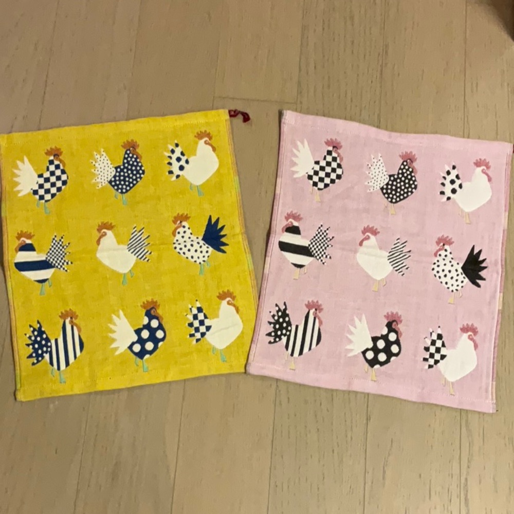 Hand Towels 100% Cotton/ Kitchen Towels with Holders 🐓